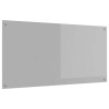 Dossier de Cuisine Gris Clair 120x60x0,6 cm Verre Trempé 