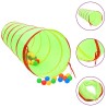 Tunnel de jeu pour enfants avec 250 balles Vert 175cm Polyester 