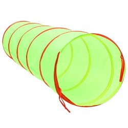 Tunnel de jeu pour enfants avec 250 balles Vert 175cm Polyester 