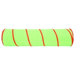 Tunnel de jeu pour enfants avec 250 balles Vert 175cm Polyester 
