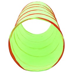 Tunnel de jeu pour enfants avec 250 balles Vert 175cm Polyester 