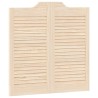 Portes battantes à persiennes 1paire 80 x 80 cm bois massif Pin 