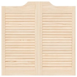 Portes battantes à persiennes 1paire 80 x 80 cm bois massif Pin 