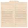 Portes battantes à persiennes 1paire 80 x 80 cm bois massif Pin 