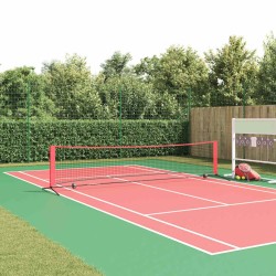 Filet de tennis noir et rouge 396 x 92 x 87 cm Polyester 