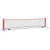 Filet de tennis noir et rouge 396 x 92 x 87 cm Polyester 