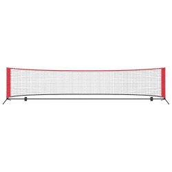 Filet de tennis noir et rouge 396 x 92 x 87 cm Polyester 