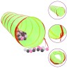 Tunnel de jeu pour enfants avec 250 balles Vert 175cm Polyester 