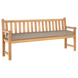 Coussins de palette pour banc 2 pcs Taupe 180x40x8 cm Tissu Oxford 