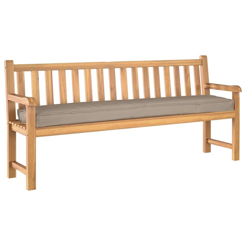 Coussins de palette pour banc 2 pcs Taupe 180x40x8 cm Tissu Oxford 
