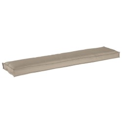 Coussins de palette pour banc 2 pcs Taupe 180x40x8 cm Tissu Oxford 