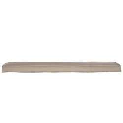 Coussins de palette pour banc 2 pcs Taupe 180x40x8 cm Tissu Oxford 