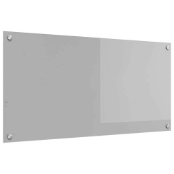 Éclairage de cuisine Gris clair 100x50x0,6 cm en verre trempé 