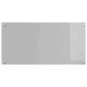 Éclairage de cuisine Gris clair 100x50x0,6 cm en verre trempé 