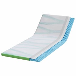 Coussins de Matelas Blanc et vert 70 x 200 cm 