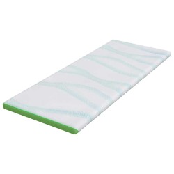 Coussins de Matelas Blanc et vert 70 x 200 cm 