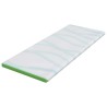Coussins de Matelas Blanc et vert 70 x 200 cm 