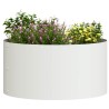 Pots en métal blanc Blanc Métal 40 cm de diamètre Pots en métal 