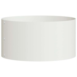 Pots en métal blanc Blanc Métal 40 cm de diamètre Pots en métal 