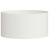 Pots en métal blanc Blanc Métal 40 cm de diamètre Pots en métal 
