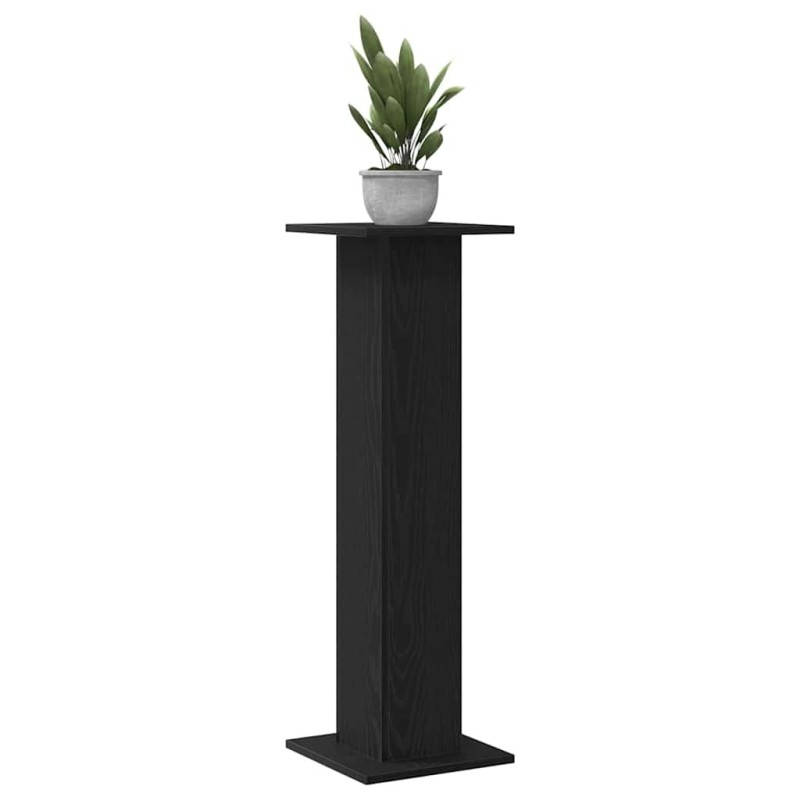 Support de plante 2 pcs Chêne noir 30x30x95 cm Bois d'ingénierie 