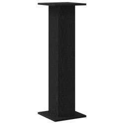 Support de plante 2 pcs Chêne noir 30x30x95 cm Bois d'ingénierie 