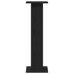Support de plante 2 pcs Chêne noir 30x30x95 cm Bois d'ingénierie 