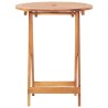 Table pliable de jardin 60x75 cm bois d'acacia massif 