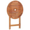 Table pliable de jardin 60x75 cm bois d'acacia massif 