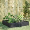 Lit surélevé de jardin anthracite 100x100x33,5 cm acier 