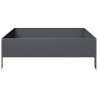 Lit surélevé de jardin anthracite 100x100x33,5 cm acier 
