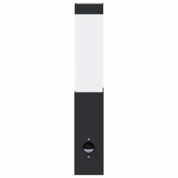 Luminaires Muraux D'extérieur Avec Capteur 2 pièces Acier Inoxydable Noir IP44 