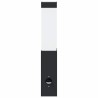 Luminaires Muraux D'extérieur Avec Capteur 2 pièces Acier Inoxydable Noir IP44 