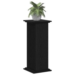 Support de plante en chêne noir 33x33x80 cm, en bois aggloméré 
