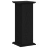 Support de plante en chêne noir 33x33x80 cm, en bois aggloméré 