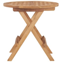 Table pliable de jardin 50x50x50 cm Bois de teck solide 