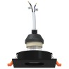 Projecteurs encastrés 12 pcs Carré GU10 Noir 91x91 mm 