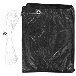 Housses de salon de jardin 2pcs Forme L 12 œillets 250x250x90cm 