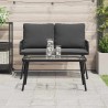 Table basse Noir 90x45x42 cm en Poly Rattan 