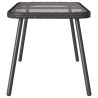 Table basse Noir 90x45x42 cm en Poly Rattan 