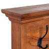 Portemanteau mural 70x10x20 cm Bois de teck massif 