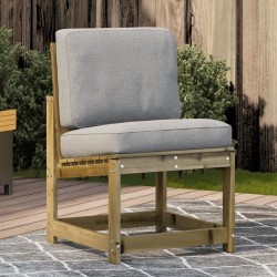Chaise de jardin 50,5x55x77 cm bois de pin imprégné 