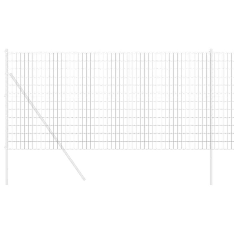 Clôture Euro grise 1,2 x 10 m en acier 
