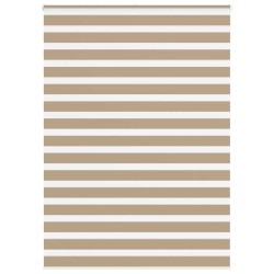 Store zèbre marron sable largeur du tissu 160,9 cm polyester 