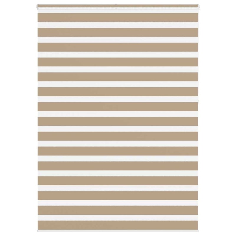 Store zèbre marron sable largeur du tissu 160,9 cm polyester 
