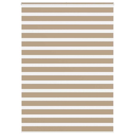 Store zèbre marron sable largeur du tissu 160,9 cm polyester 