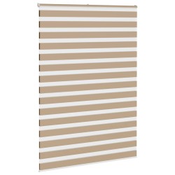 Store zèbre marron sable largeur du tissu 160,9 cm polyester 