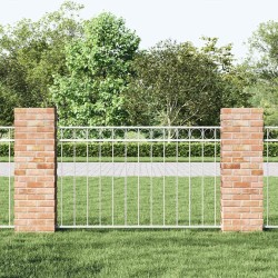 Panneau de clôture blanc 1,7 x 0,8 m en acier 