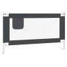 Barrière de sécurité de lit d'enfant Gris foncé 140x25 cm Tissu 