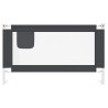 Barrière de sécurité de lit d'enfant Gris foncé 140x25 cm Tissu 